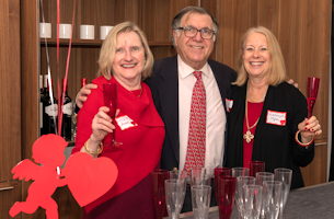Wine Society Director, Dean Gamanos, with friends